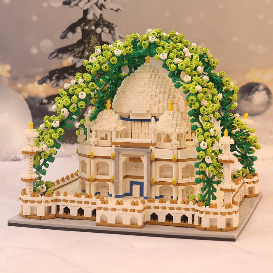 Taj Mahal with Flowers | Building Blocks