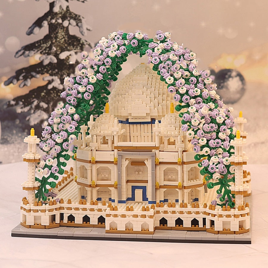 Taj Mahal with Flowers | Building Blocks