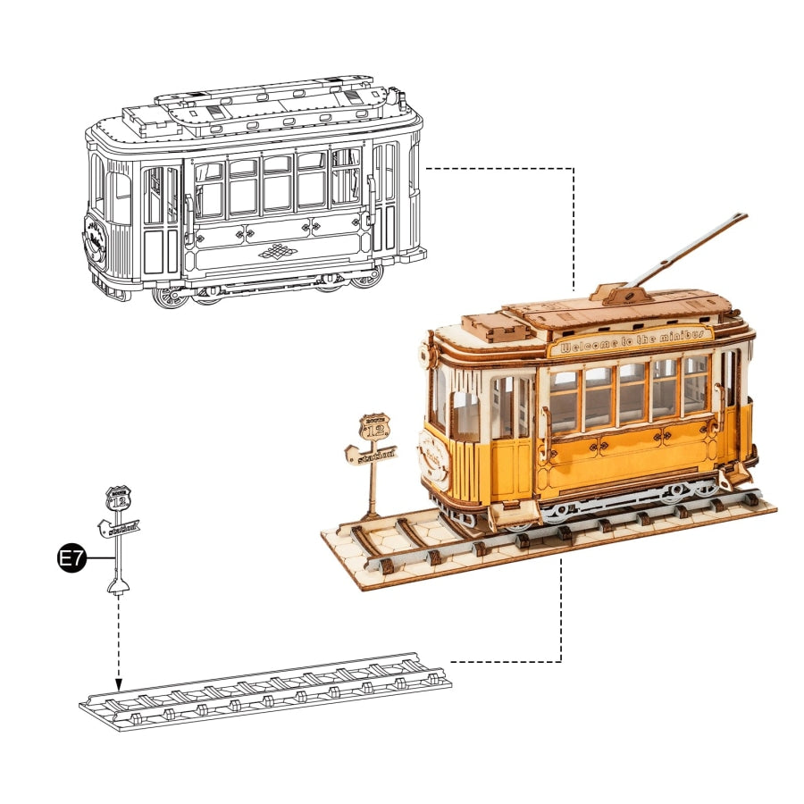 Tram | Wooden Building Kits