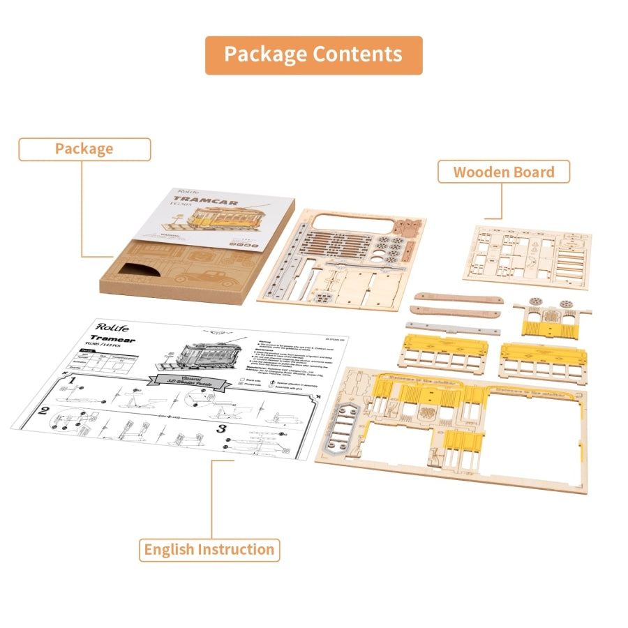 Tram | Wooden Building Kits