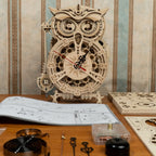 Uil Clock | Wooden Construction Kits