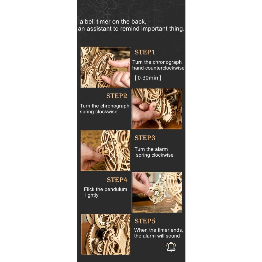 Uil Clock | Wooden Construction Kits