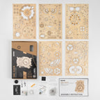 Uil Clock | Wooden Construction Kits
