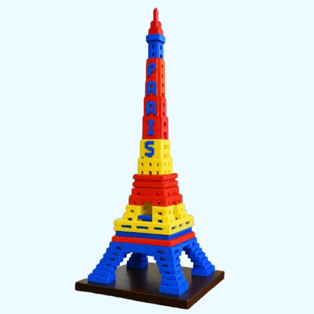 Colored Eiffel Tower | Building Blocks