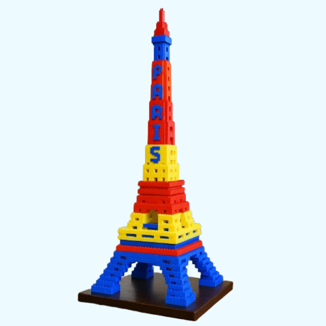 Colored Eiffel Tower | Building Blocks