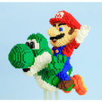 Flying green dinosaur and red plumber | Building blocks