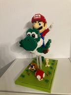 Flying green dinosaur and red plumber | Building blocks